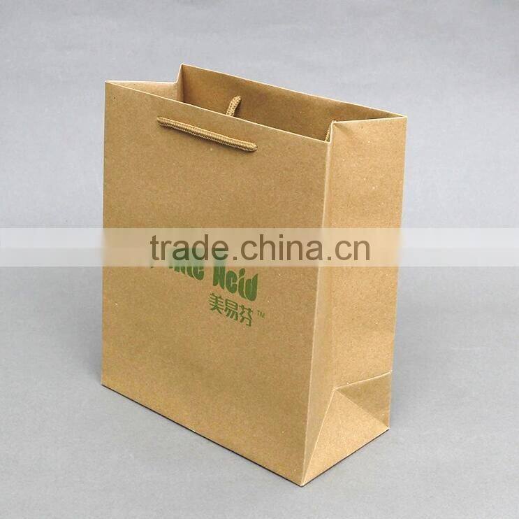 Wholesale TOP Quality Reusable Custom Logo printing Kraft Paper Bag