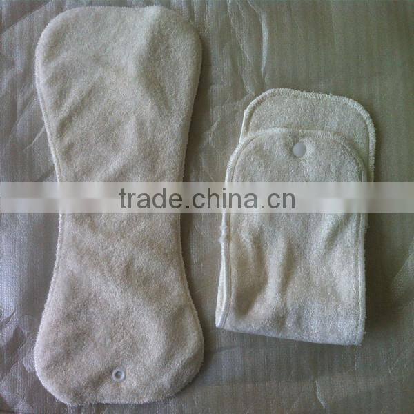 4-layer reusable Bamboo fiber and microfiber soft baby cloth diaper nappy insert