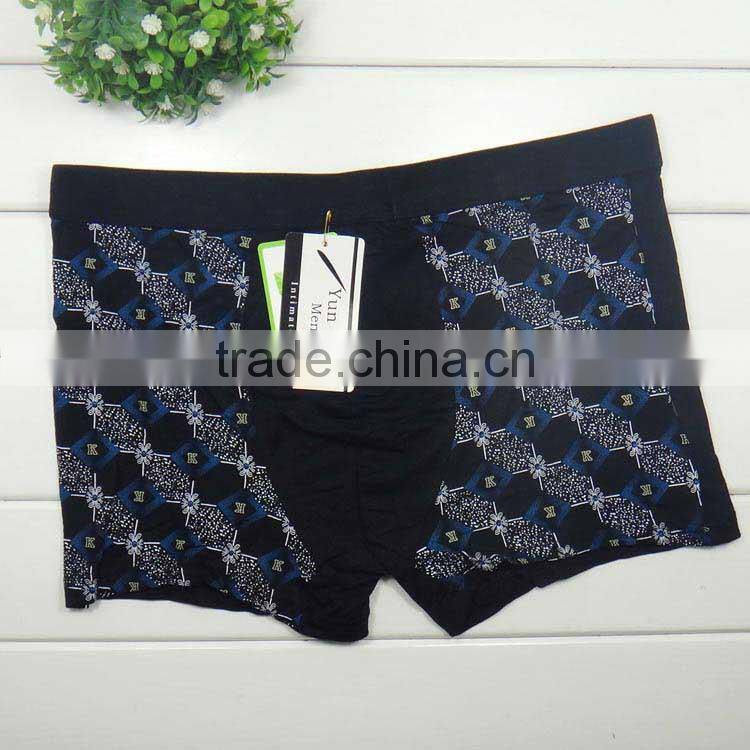 Printed men boyshort hot selling men underwear factory price wholesale men boxer briefs