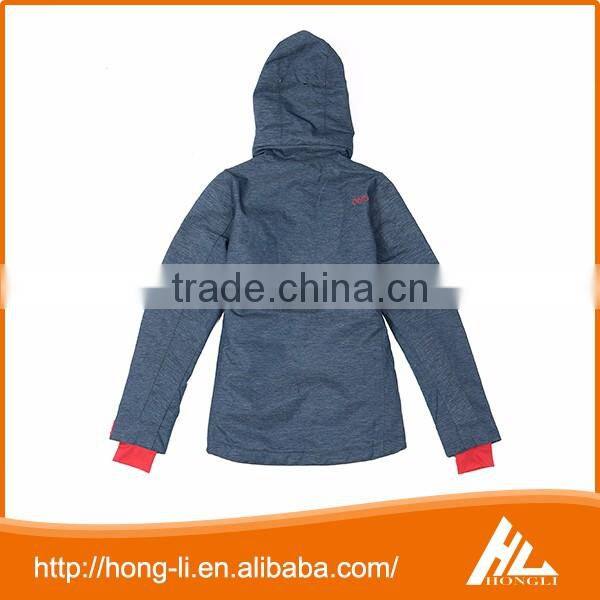 Customized winter 100% polyester sport workwear waterproof outdoor ski jacket