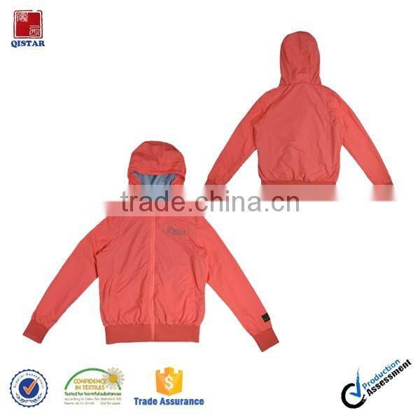 Fashion Spring Women Nylon and Pu Leather Jackets