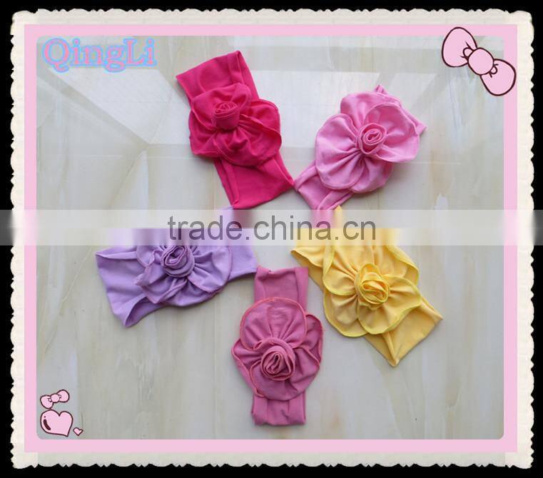 New arrival boutique children girls hair headband Big flower baby headbands
