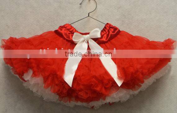 Christmas Baby Party TuTu Skirts Girls Puffy Tulle Pettiskirts