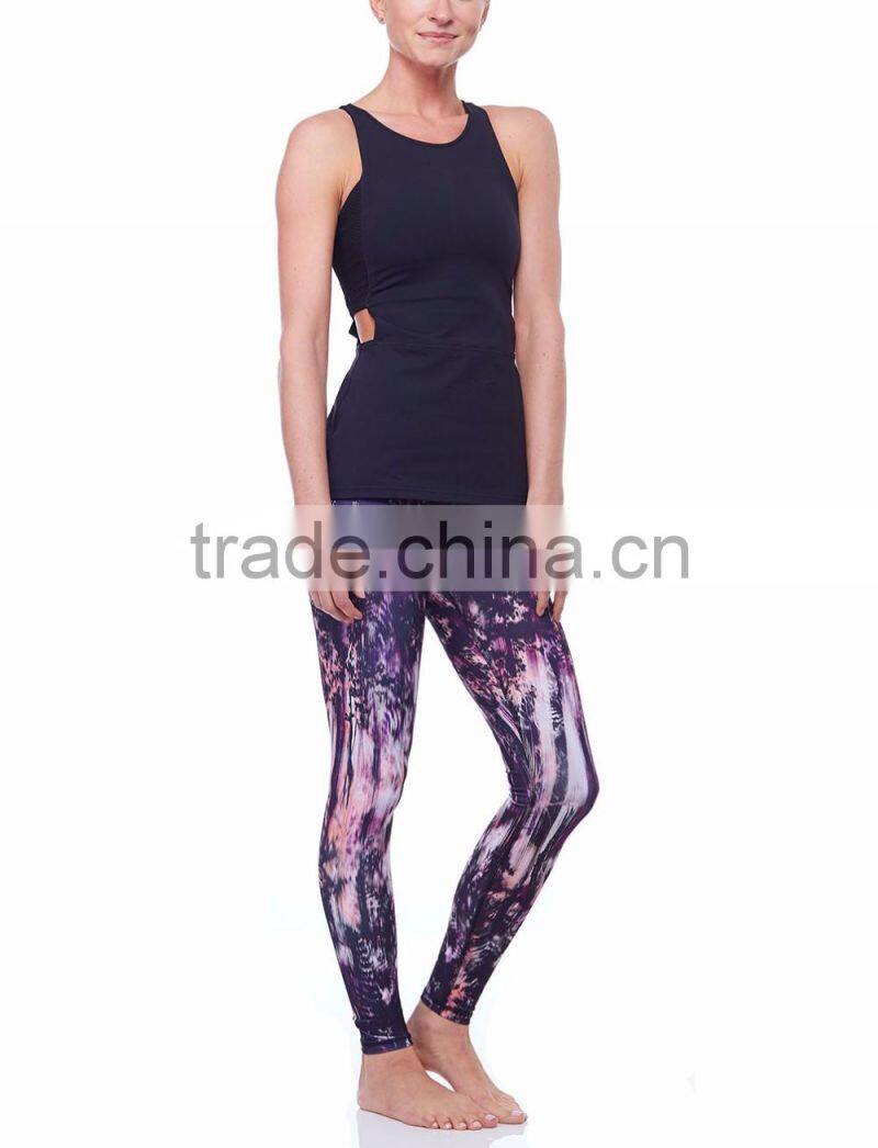 Factory directly slim fit cotton plain black wholesale tank top womens tops clothing