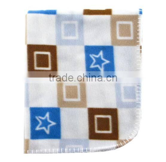 Trade assurance printed custom 100%cotton velour throw baby swaddle blanket