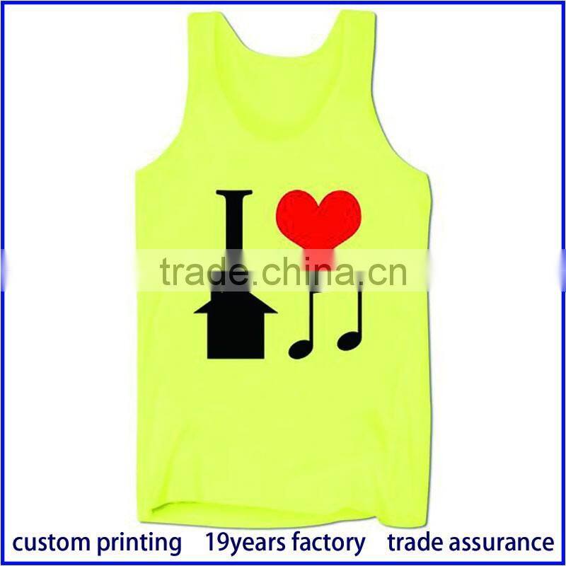OEM screen printing cotton tank tops