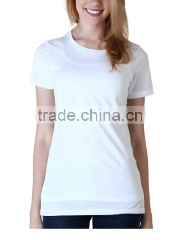 Ladies 100%Cotton White T-shirt