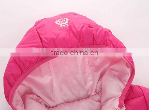 custom made new design casual children kids 3 pcs winter clothing sets(jacket+vest+pants)
