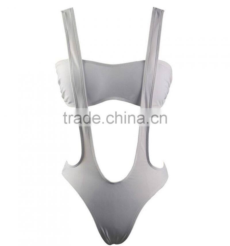 M895 dingyang fashion sexy bandage hollow one piece bikini swimwear