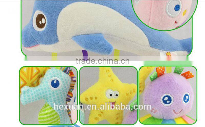 hot sale baby toddler car bed stroller crib cot pram hanging musical spiral activity