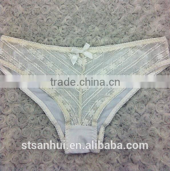 sexy women net transpraents panty with floral lace popular from fashion lady