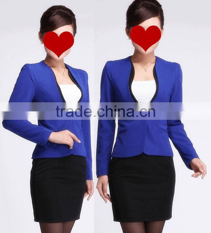 2017 customized women trendy skirt suits buiness skirt suits
