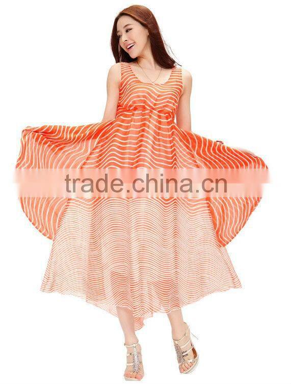 Latest Bohenmia Pleated Maxi Long Summer Dresses