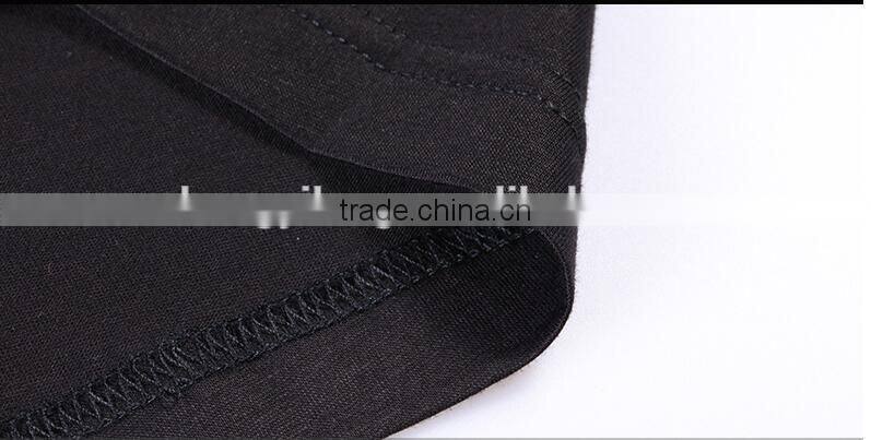 Men's black long sleeve 100% cotton printing streetwear t-shirt manufacturer