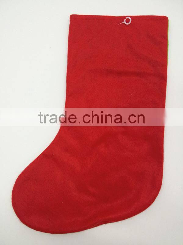 2016 Top sales new design christmas decoration wholesale christmas stocking