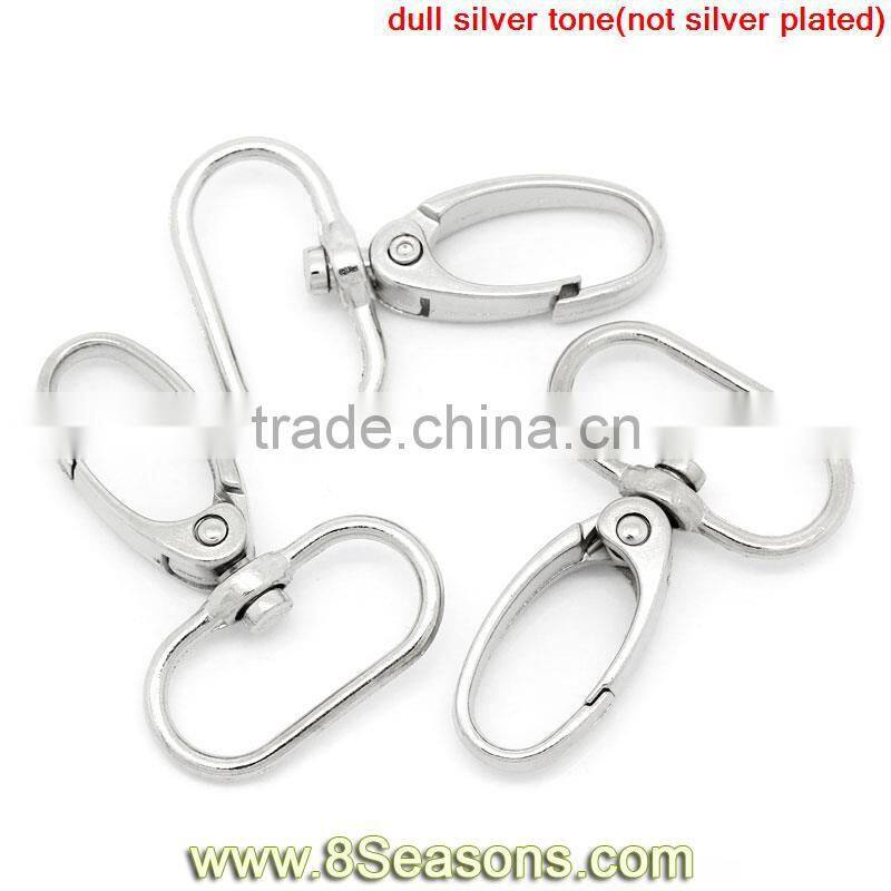 Silver Tone Hook Lobster Swivel Clasps Trigger Clips Snap For Key Ring ,20PCs,8seasons