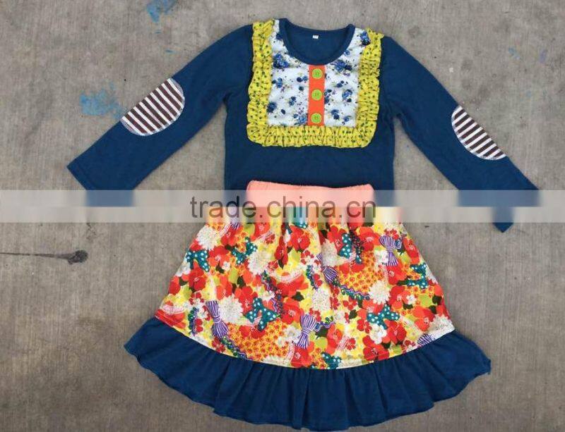 boutique remake orange chevron long sleeve dress and grimace patterns pants kids halloween clothing