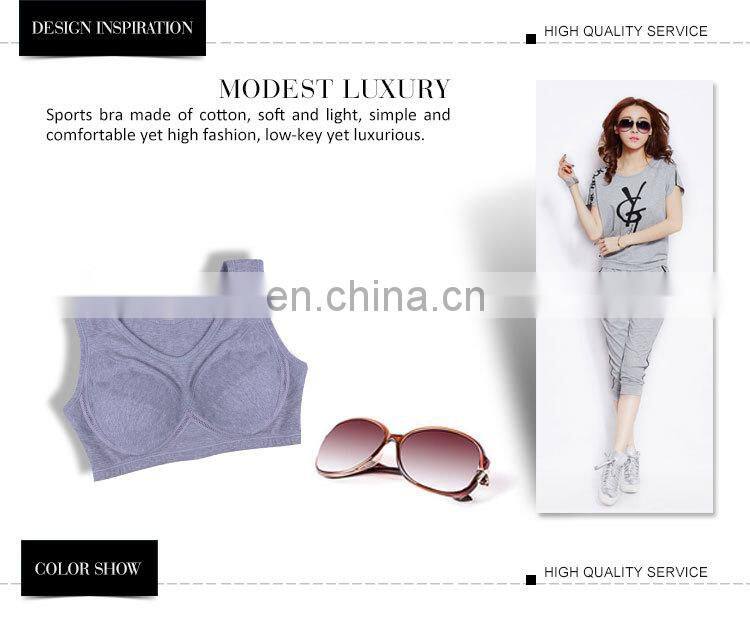 China Wholesale Breathable Thin Sex Woman Sports Cotton Bra