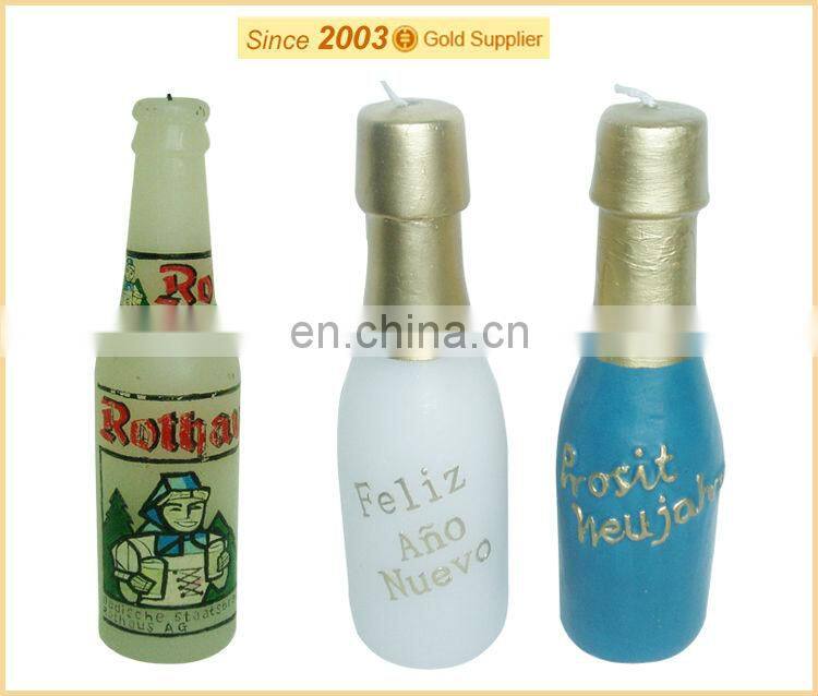 Party birthday champagne shape candle