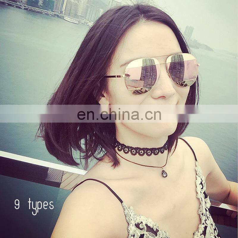 Fashion chocker necklaces Lace choker necklace with chain