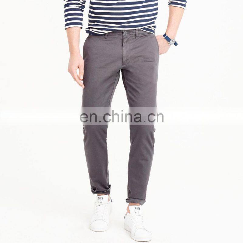 Casual Line Custom Trousers Men Stretch Chino Pants