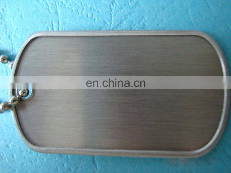 blank metal dog tag bone shape logo customized