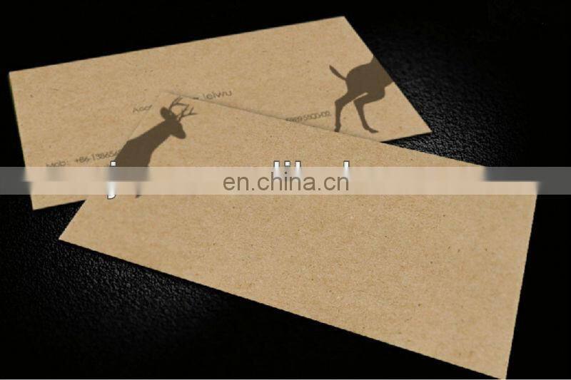 Embossed recycled kraft paper business cards