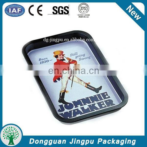 Dongguan customized round metal small tin tray