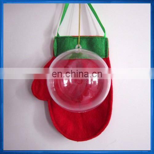 8cm Clear Candy Box Christmas Hanging Bauble Xmas Tree Decoration Ball