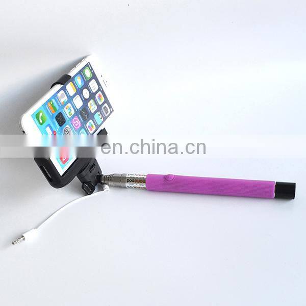 Newest Model Z07-5S Wired Remote Selfie Stick for Android and iOS