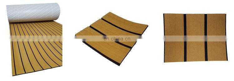 Melors EVA Good Adhesive Flooring Sheet Anti Slip Faux Teak Sheet