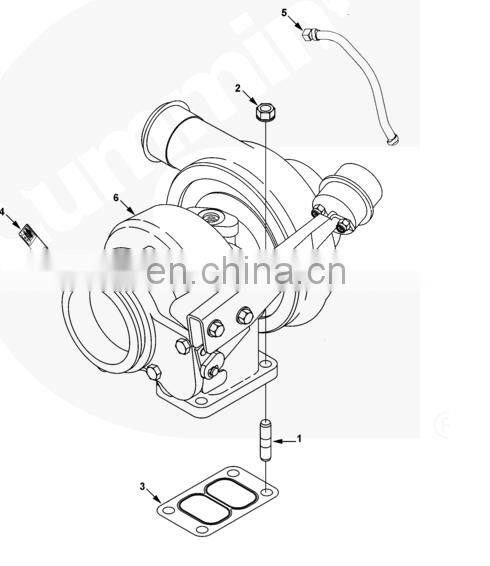 HX40W diesel Engine parts Supercharger 3785224 Turbocharger