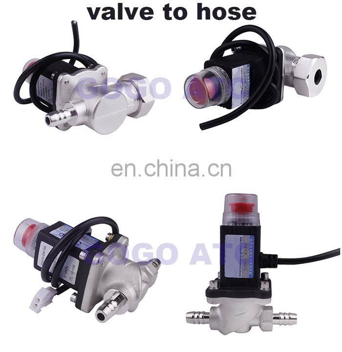 DN15 manual reset 1/2" / hose to hose / Aluminum alloy gas emergency shut off solenoid valves home Gas Leak Detector alarm DC9V