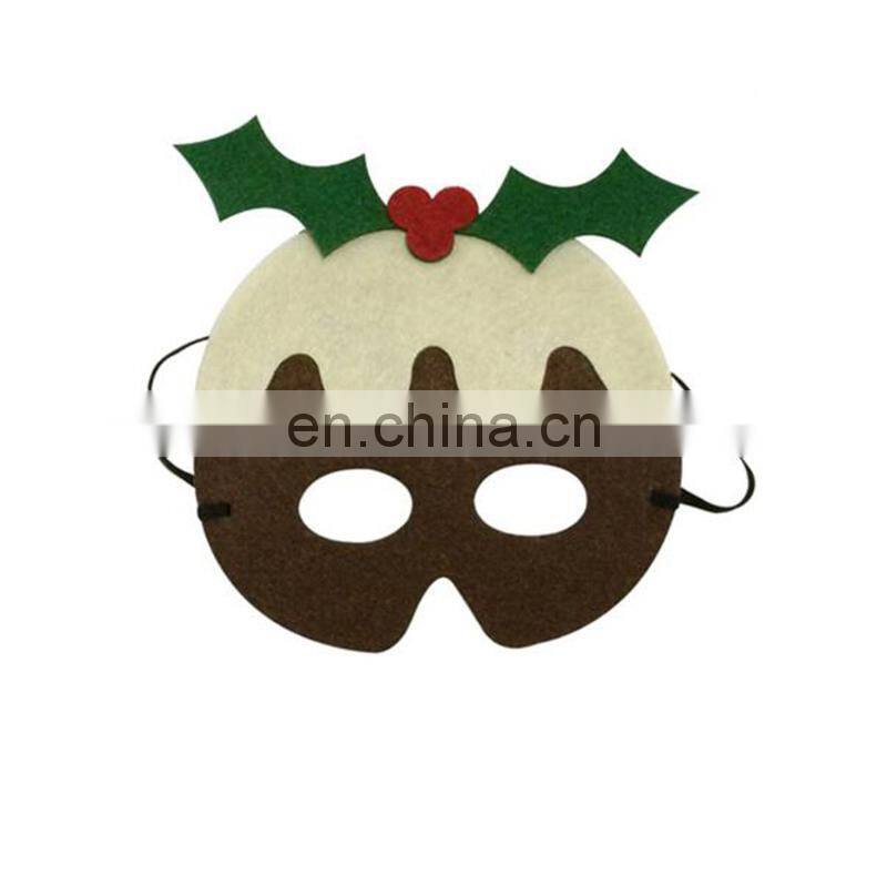 wholesale Christmas felt half face mask for decoration