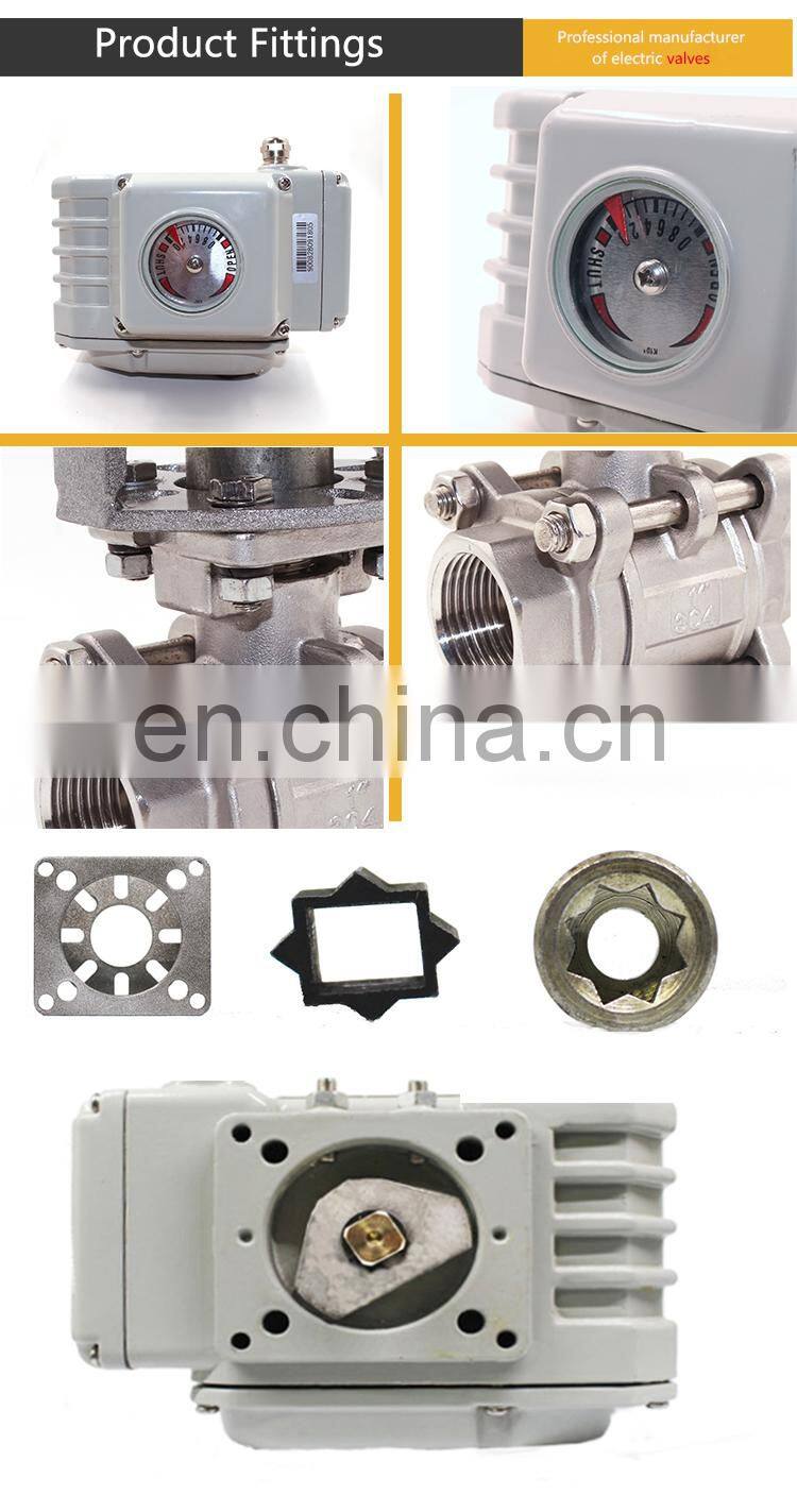 Motorized 3-Pieces Steel Eccentric Ball Valve Flanged stainless steel ball Valve