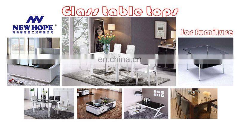 Safety corner table top round/rectangle tempered glass/Customized
