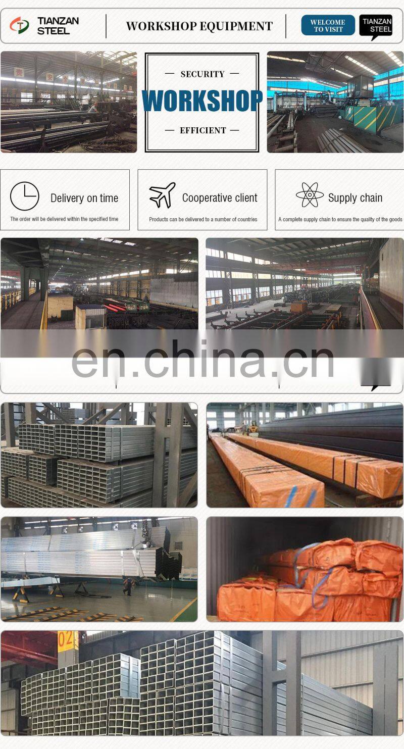 A53 galvanized rectangular tube and square carbon steel pipe good price