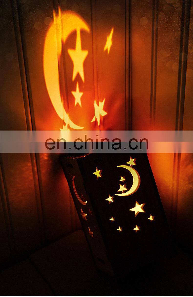 2019 New arrival DIY wooden stars projector lamp children starry Lighting