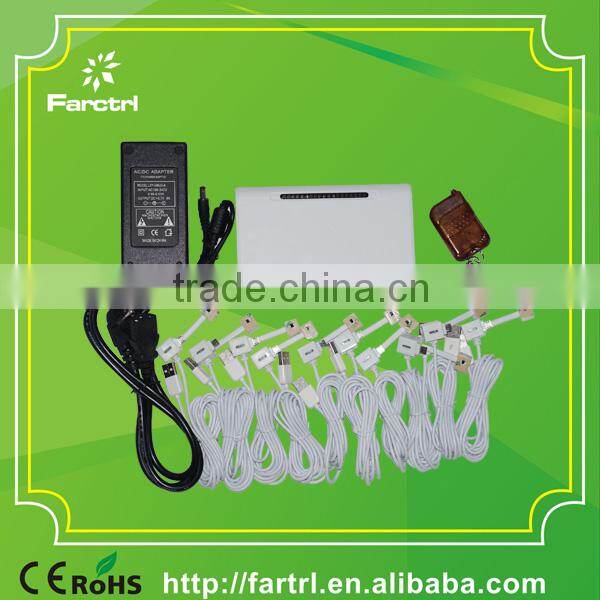 100% secure for retails store Security Mobile Phone Anti-theft Mount With 10 Ports Charger