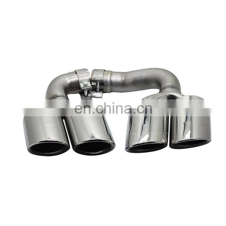 Hot sale high quality Universal exhaust tips for porsche 18 Cayenne Hybrid Mirror Polish