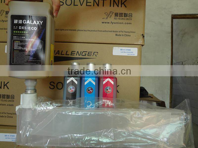 Cheap ink! DX5 print head eco sol ink galaxy ink for big sale