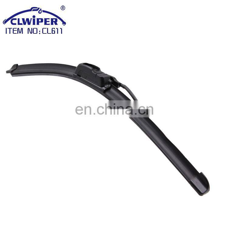 Windshield wiper inserts replacement size blades with nozzle and pipe water jet wiper blade
