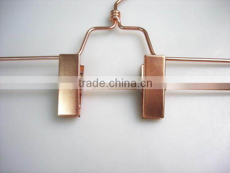 rose gold metal clips sexy underwear hanger for pants
