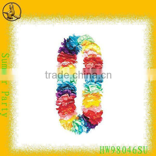 Hawaii flower lei,handmade summer party flower wreaths