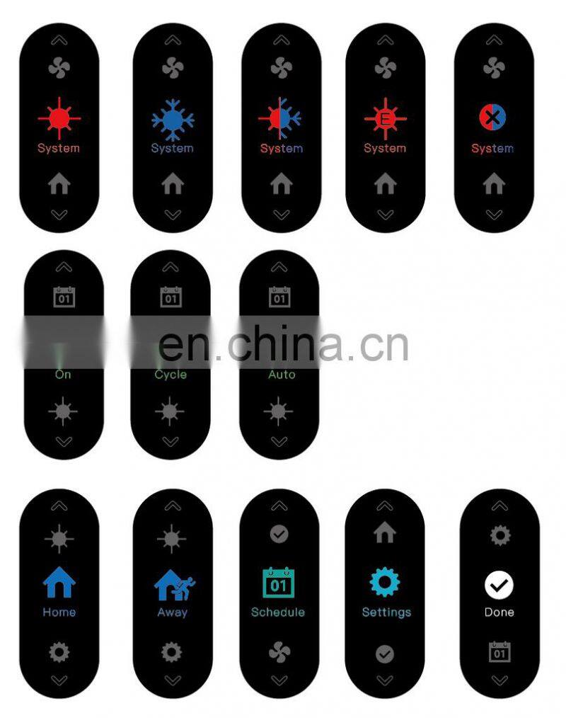 ZigBee  Programmable Thermostat 24Vac HVAC For Heat Pump US Wireless thermostat