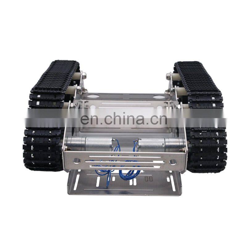 Unfinished Smart Robotic Car Kit + A1 Robot Arm Standard Version Black WIFI Robot Tank Kit