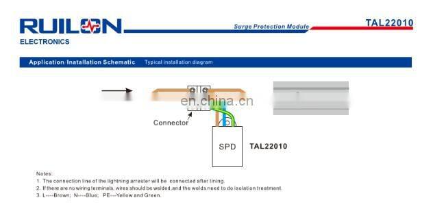 10kV Surge protector LED Surge Arrester TAL22010 LED Power Supply Surge Protection Device for Air Conditioner Medical Equipment