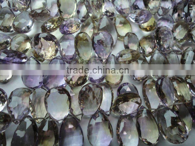 Ametrine Briolette Beads drops Strand