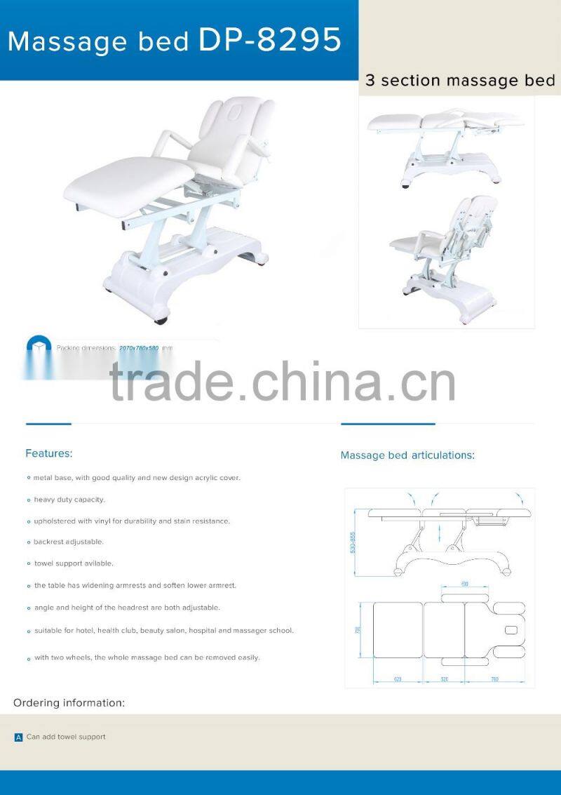 electric lift massage table spa bed