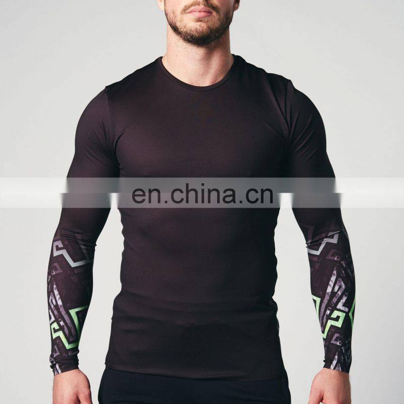 Long Sleeve Top Shirts Skin Tee Compression Base Layer Space Racer Sublimation Printed Base Layers T-shirt Top